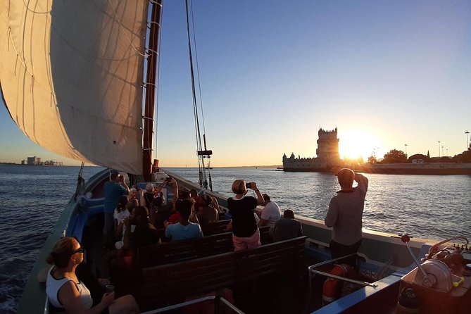 2-Hour Lisbon Traditional Boats Sunset Cruise with White Wine - Setting Sail Near the Lisbon Waterfront