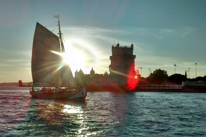 2-Hour Lisbon Traditional Boats Sunset Cruise with White Wine - Alfama, Santa Engrácia, and the Lisbon Cathedral Angle
