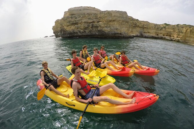 Albufeira Kayak Cave Tour - Hidden Beaches & Cliffs - Safety briefing, support in the caves, and how hard is it to kayak?