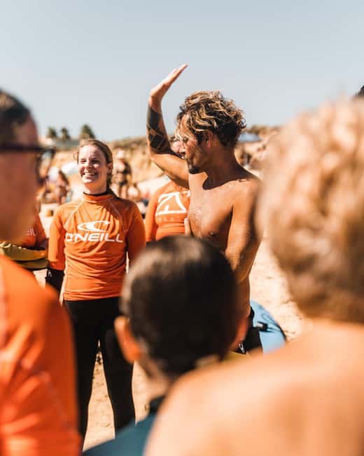Albufeira: Learn to Surf in Chill Beach Vibes & Good Times - Meeting Point and the 2-Hour Flow: From Wetsuit to First Stand
