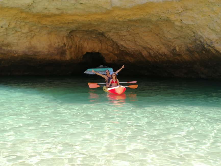 Albufeira: Secret Caves & Beaches Kayak Tour with Swim Stop - From parking lot to kayak in a calm, no-rush way