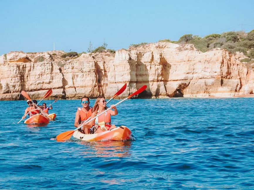 Albufeira: Secret Caves & Beaches Kayak Tour with Swim Stop - The cave route, Xorino Sea Cave, and the tide rule