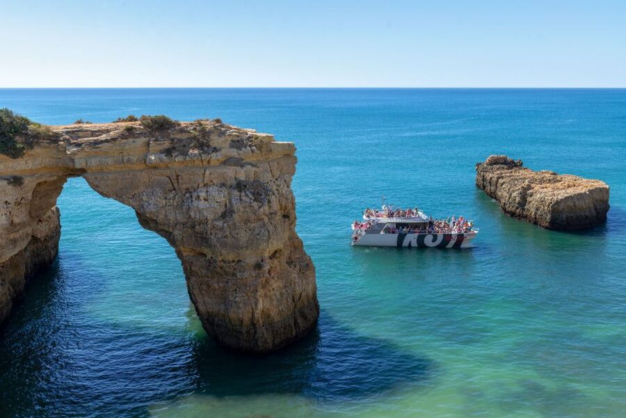 Algarve 3-Hour Caves and Coastline Boat Trip - The 3-hour route from Albufeira to Carvoeiro, in real-world terms