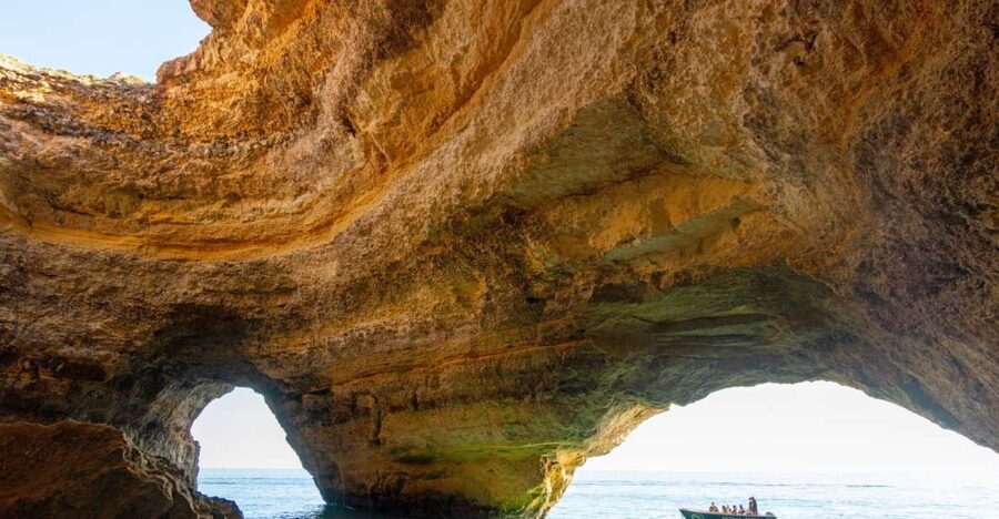 Armação de Pêra: Benagil Caves and Secret Beaches Boat Trip - The route: what you’ll actually see along the coast in 1 hour