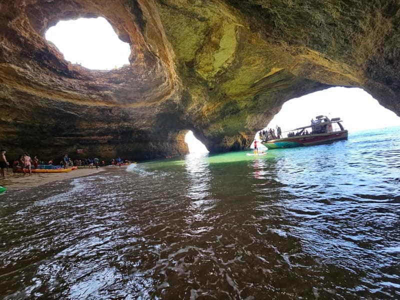Benagil Cave: Guided Kayak Tour with Caves and Cliffs - The kayaking route: from Benagil to Marinha Beach