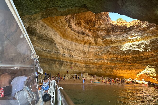 Benagil Caves & Coast from Portimão on an Eco-Friendly Catamaran - Ponta do Altar Lighthouse and the IBA heron islet in spring