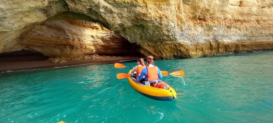 Benagil Caves: small group Kayaking Tour with a Local Guide - The Paddling Route: How the Caves and Stops Usually Feel