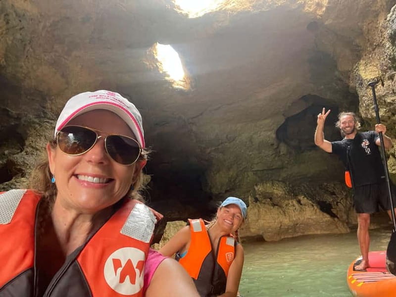 Benagil: Guided Kayak Tour inside caves and Praia da Marinha - Praia da Marinha from the water: why the angle matters