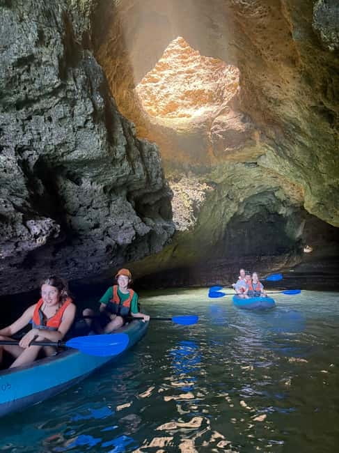 Benagil: Guided Kayak Tour inside caves and Praia da Marinha - Who should book, and who should skip