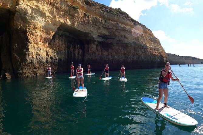 Benagil Kayak - Stop 2, Praia da Marinha: cliffs, quiet water, and cave-adjacent views