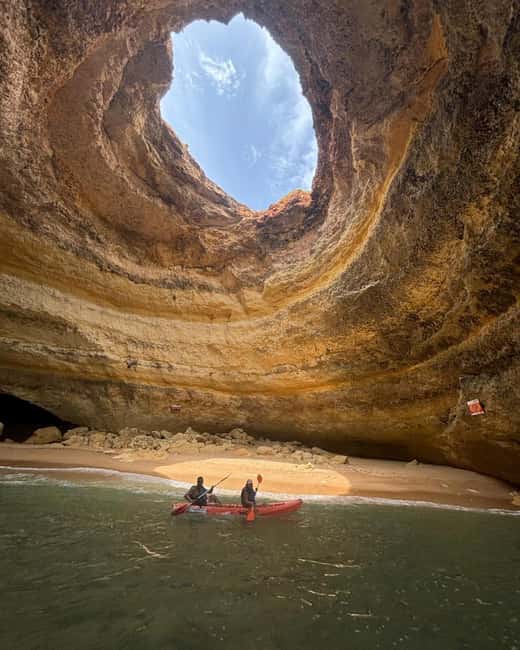 Benagil: Kayak Adventure - Benagil Sea Caves from the water, not the viewpoint