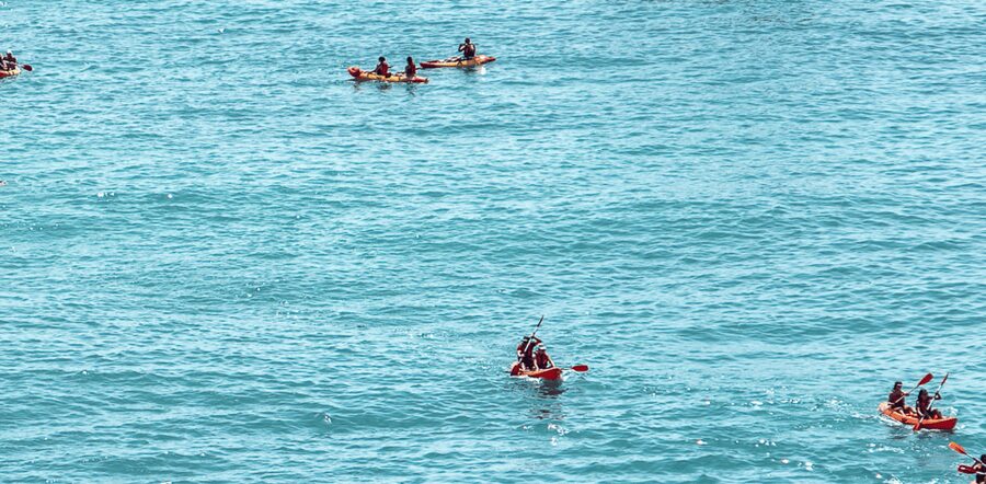 Benagil: Kayak Adventure - Praia da Marinha stop: photos, free time, and a swim