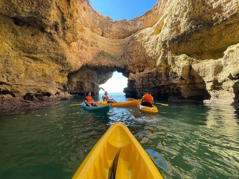 Benagil: Kayak Tour to Benagil Caves - Small Group - Weather and sea state: the schedule can change, and that’s not a bug