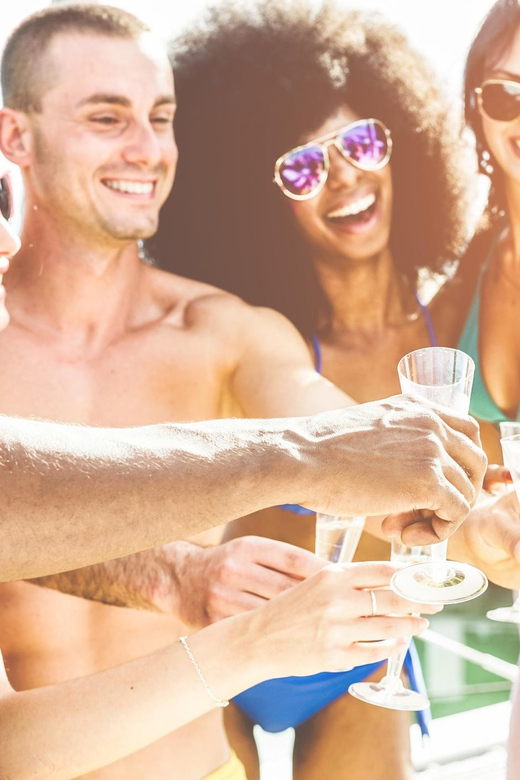 Boat Party to the Beach with Swimming Stops, DJ and Open Bar - What is included, and what is not (so you plan smarter)