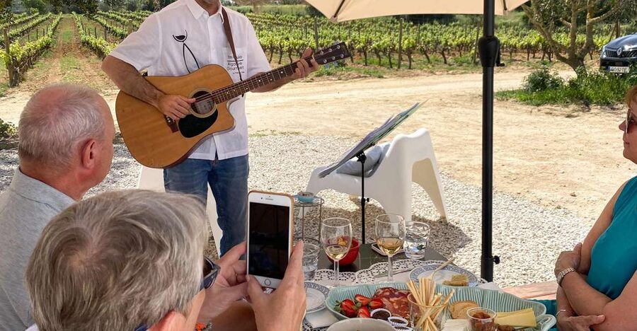 Carvoeiro/Portimão/Alvor: Wine Tour w/ Tasting, Tapas, Music - Entering the winery world near Carvoeiro