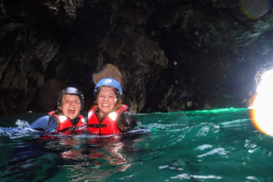 Coasteering Algarve: Cliff Jump, Swim & Climb in Sagres - Swimming sea caves and grottoes with turquoise water