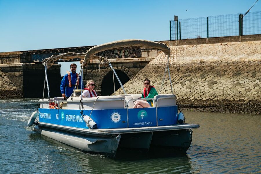 Faro: Deserta Island and Farol Island Catamaran Boat Trip - Guided cruise time in Ria Formosa channels and bird spotting