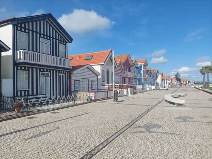 From Aveiro/Ilhavo: Barra, Costa Nova, and Vista Alegre Tour - Costa Nova striped houses, plus a real custard tart break