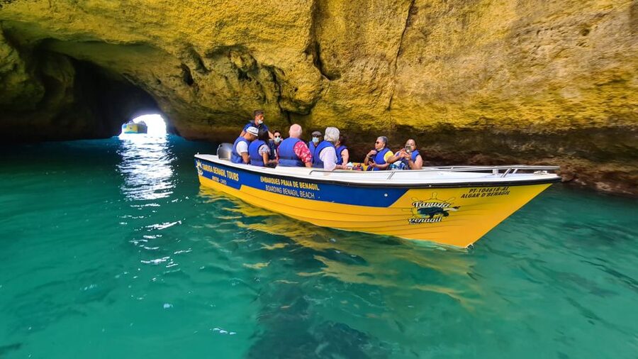 From Benagil: Coast Boat Tour with Benagil Cave - The cruise route: caves, coves, and the photo-stop rhythm