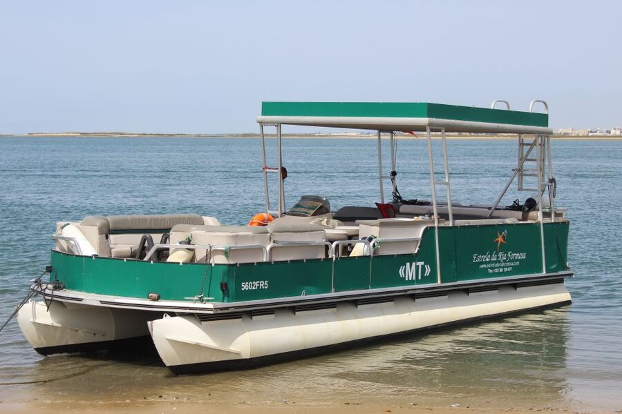 From Faro: 2-Island, 2-Stop Ria Formosa Catamaran Tour - Stop 1, Ilha Deserta: 45 minutes to swim or walk