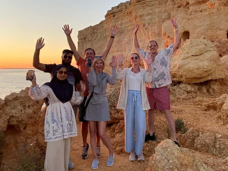 From Faro: Benagil Cave and Seven Hanging Valleys Trail Tour - Entering the Seven Hanging Valleys Trail: Views, Footing, and Photo Stops