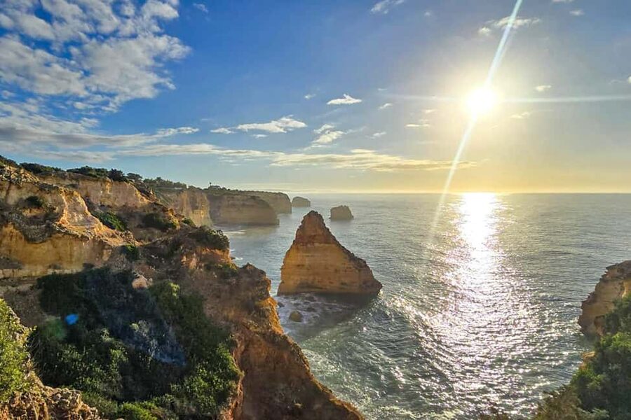 From Faro: Benagil Cliffs Hiking & 4 Treasures Experience - A cliff hike that actually follows the coast’s story