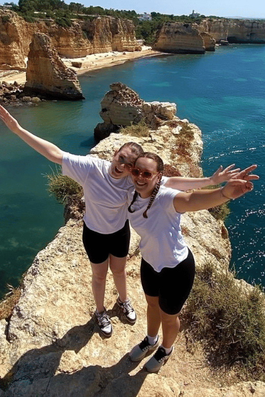 From Faro: Benagil, Marinha, 7 Valleys, Algar Seco Adventure - Marinha Beach Free Time: Swimming, Lunch Break Timing, and Real-World Conditions