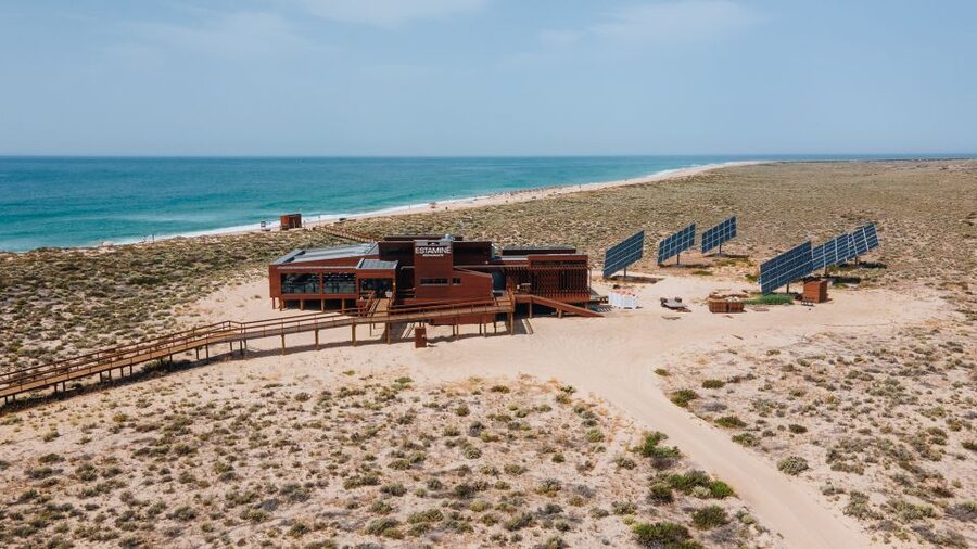 From Faro: Catamaran Boat Trip to Deserta Island with Stop - The Catamaran Ride Through Ria Formosa Channels (45 Minutes Each Way)