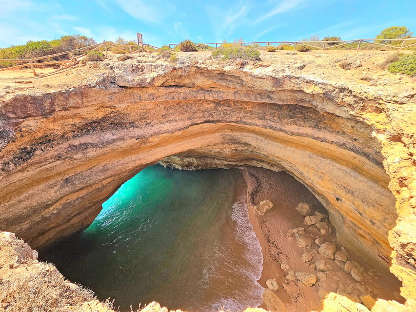 From Faro: The Original Benagil Cave, Marinha & More Tour - Algar Seco and Boneca Cave: The Warm-Up Stop With Real Sea-Cliff Energy