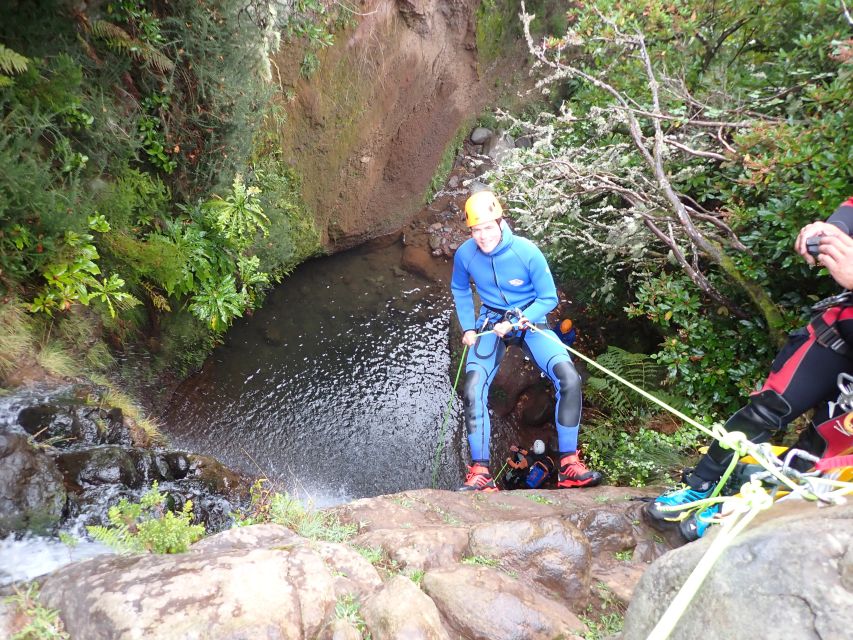 From Funchal: Madeira Island Canyoning for Beginners - The 2 hours in the canyon: slides, swims, abseils, and jumps