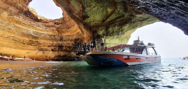 From Lagos: Benagil Caves Catamaran Cruise - VIP meeting point in Lagos: show up early and get comfortable