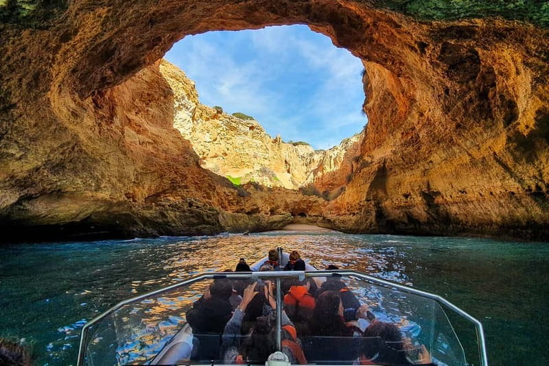 From Lagos: Benagil Caves Speedboat Adventure - The speedboat cruise along the Algarve coast: smooth when it’s calm, fun when it’s not