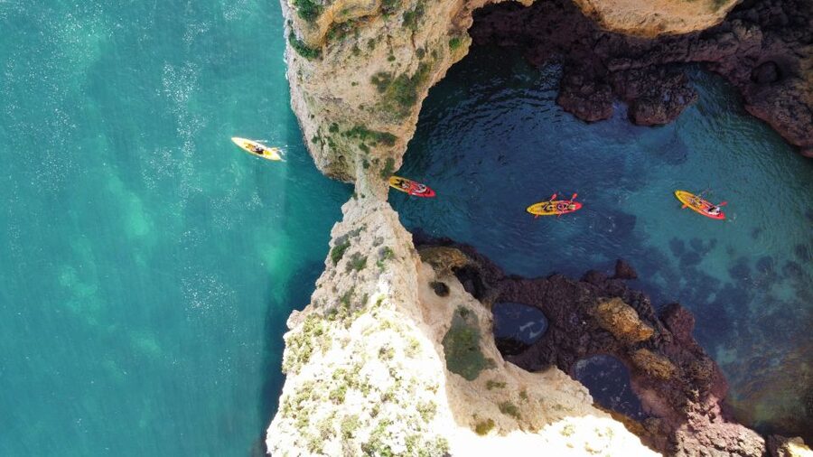 From Lagos: Kayak Experience in Ponta da Piedade - Safety, Life Jackets, And The Comfort of a Support Boat