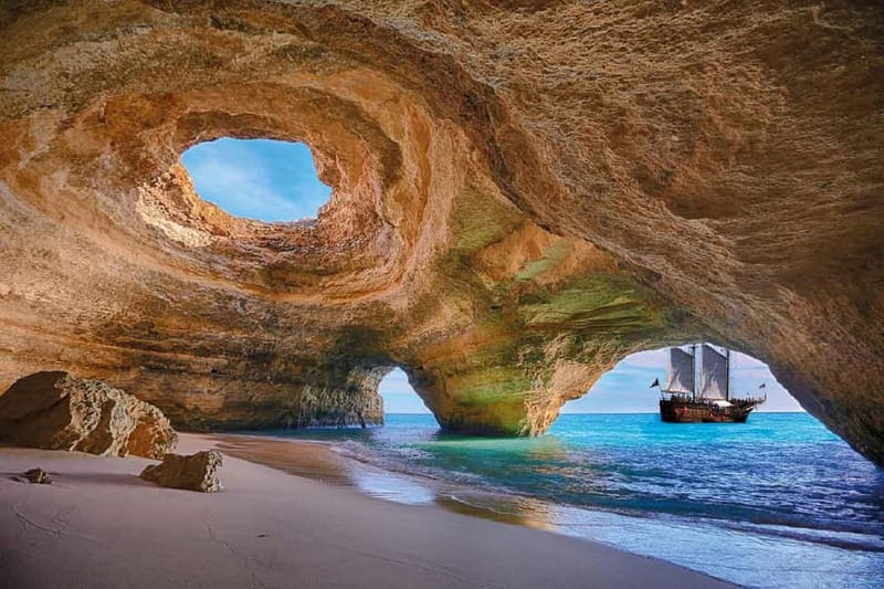 From Lisbon: Algarve, Benagil Sea Cave & Lagos Full-Day Tour - Algar Seco and Carvoeiro, Boneca Cave and the Cliff-Jump Area