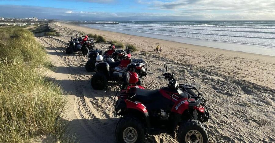 From Lisbon: Atlantic Coast Guided Quad Bike Tour - WWI military compound and Sintra panoramas over ocean and river