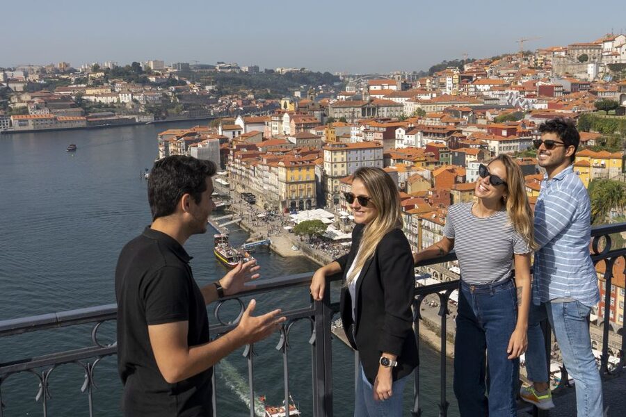 From Lisbon: Day Trip to Porto, Óbidos, and Nazaré - Porto Old Town on Foot: Douro Views, São Bento Tiles, and Key Churches