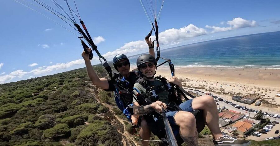 From Lisbon: Paragliding Tandem Flight - Where You Actually Fly: Sesimbra, Almada, Setúbal, or Sintra
