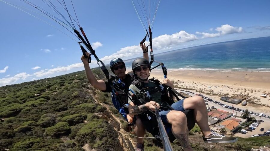 From Lisbon: Paragliding Tandem Flight - The Timing Reality: 30 Minutes Total, Plus Waiting for Wind