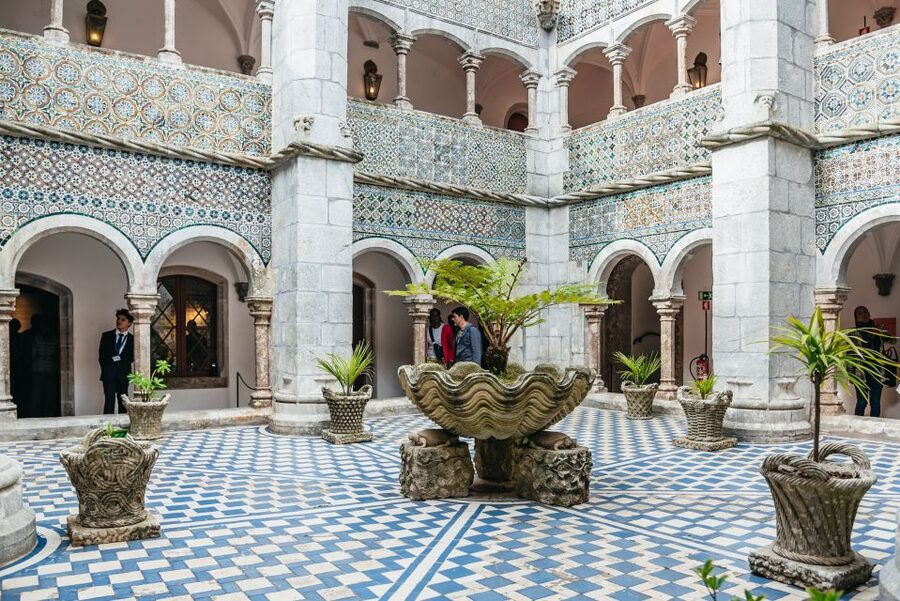 From Lisbon: Sintra Tour - Pena, Regaleira & Monserrate - National Palace of Sintra: Azulejos and High Ceilings Without the Rush