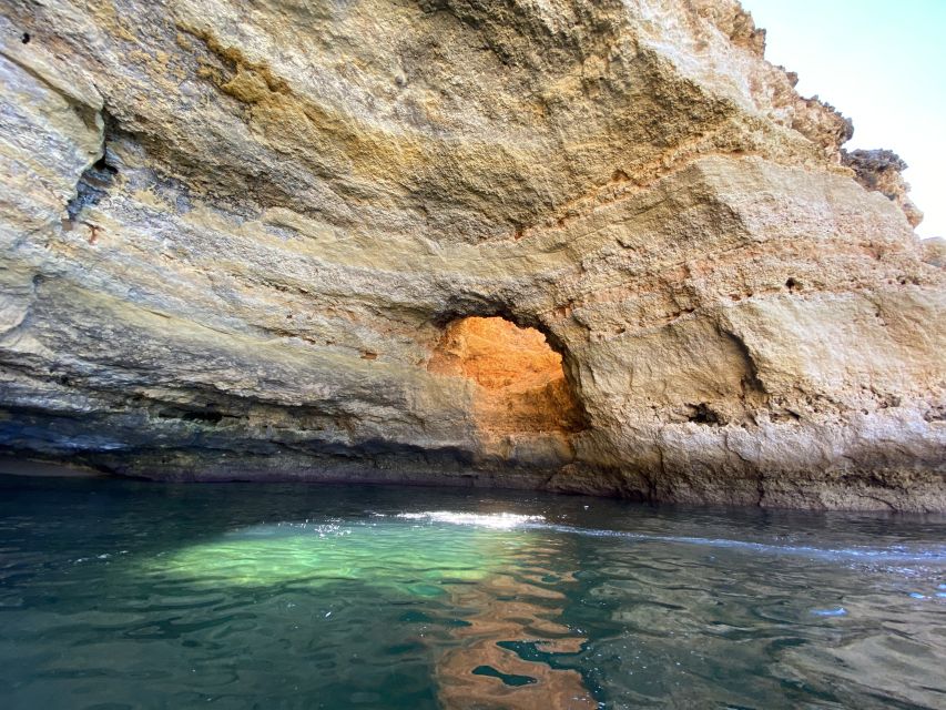 From Portimão: Algar de Benagil and Sea Caves Boat Tour - Swim Stop Reality: Cold Water, Life Jackets, and Quick Fun