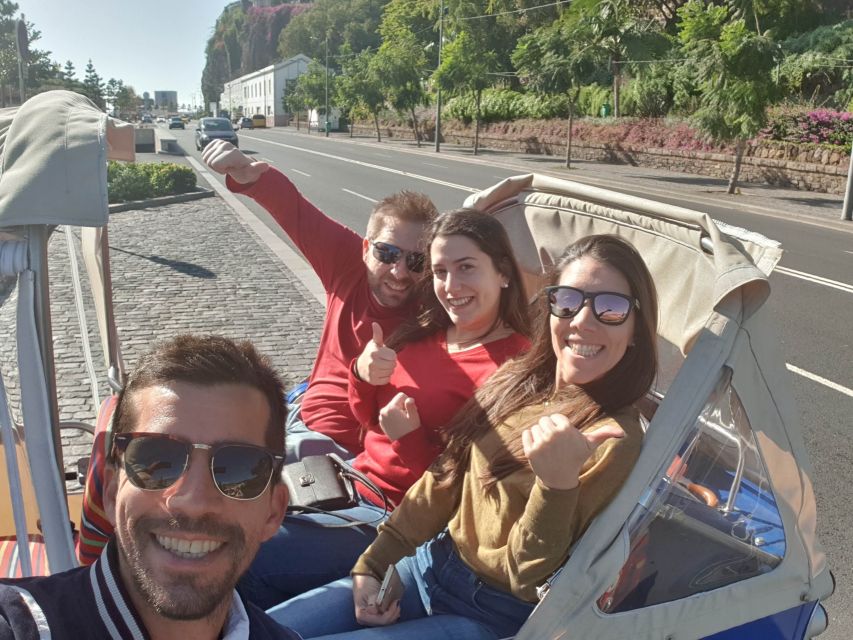 Funchal: Guided City Tuk-Tuk Tour - City center landmarks: Gonçalves Zarco, Town Hall, and cathedral views