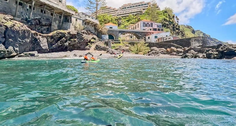 Funchal: Kayak and Snorkel Tour to Garajau NR - Kayaking to Garajau: short distance, real workout