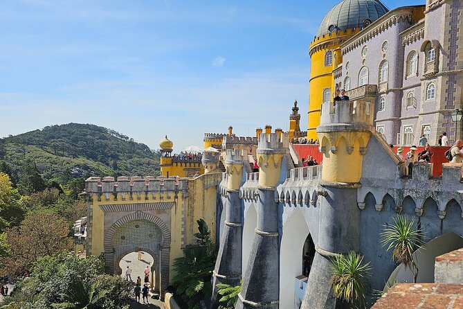 Group Tour to Sintra, Pena, Regaleira, Cabo da Roca & Cascais - Pena Palace on the hill: fairy tale views with real time limits