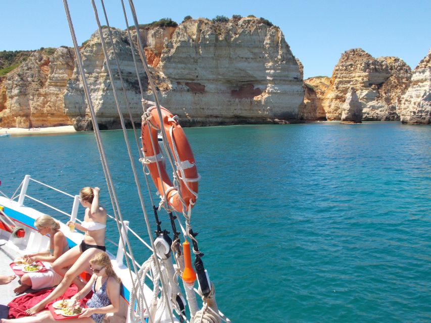 Lagos: Ponta Piedade Sail & Caves Cruise w/Portuguese Tapas - Swimming and sunbathing: how to think about the weather-dependent part