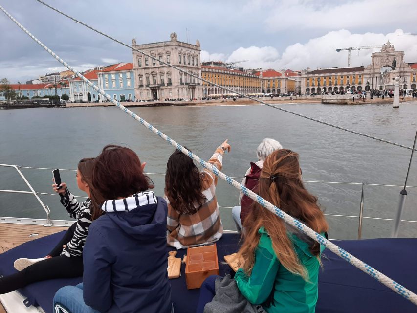 Lisbon: City Skyline Sailboat Cruise with Drink and Snacks - Belém Tower and the Discoveries Area, Seen From the Right Angle