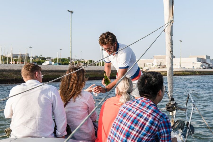 Lisbon: Daytime/Sunset/Night City Sailboat Tour with Drink - Key highlights you will actually feel