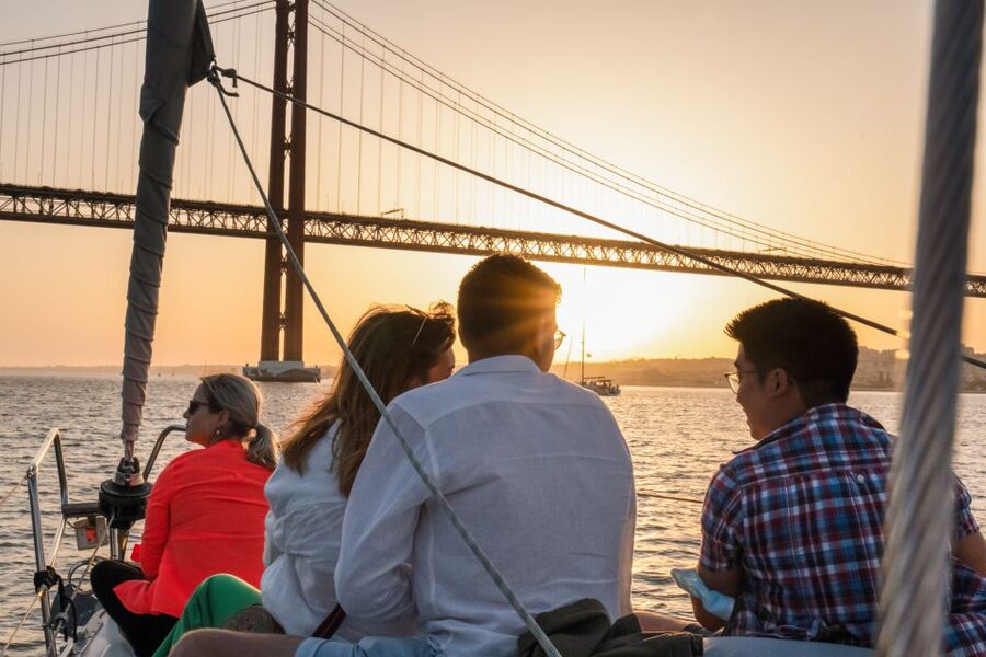 Lisbon: Daytime/Sunset/Night City Sailboat Tour with Drink - The 25 de Abril Bridge moment: why this sail is worth doing