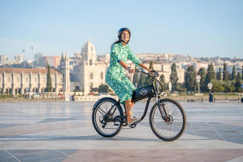Lisbon: Electric Bike Tour by the River to Belém - The Tagus run from Alcântara docks toward the 25 de Abril Bridge