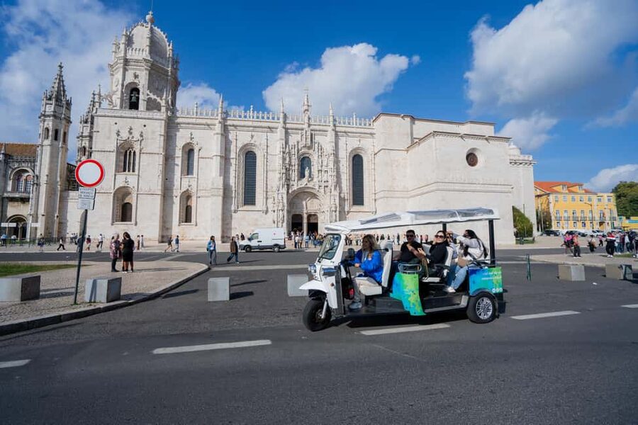 Lisbon Highlights: Private Tuk Tuk Sightseeing City Tour - The Belém Turn: Jerónimos, Tower, and the Discoveries Monument