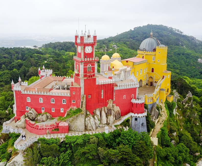 Lisbon: Pena Palace, Sintra, Roca & Cascais by Van - Sintra Town and the Chance to See One Major Site
